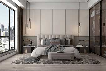 临猗现代风格-卧室